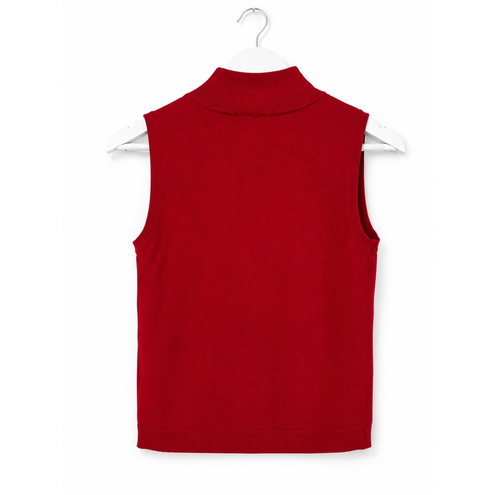 NWT STARKx Georgia Ruby Vest Top Mock Neck Sequin Front Knit Sleeveless Top S - Picture 4 of 10